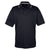 UltraClub Men's Black/Stone Cool & Dry Sport Two-Tone Polo