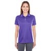 UltraClub Women's Purple/White Cool & Dry Sport Two-Tone Polo