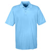 UltraClub Men's Columbia Blue Cool & Dry Sport Performance Interlock Polo