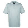 UltraClub Men's Grey Cool & Dry Sport Performance Interlock Polo