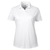 UltraClub Women's White Cool & Dry Sport Performance Interlock Polo