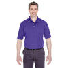 UltraClub Men's Purple Cool & Dry Stain-Release Performance Polo