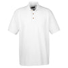 UltraClub Men's White Classic Pique Polo