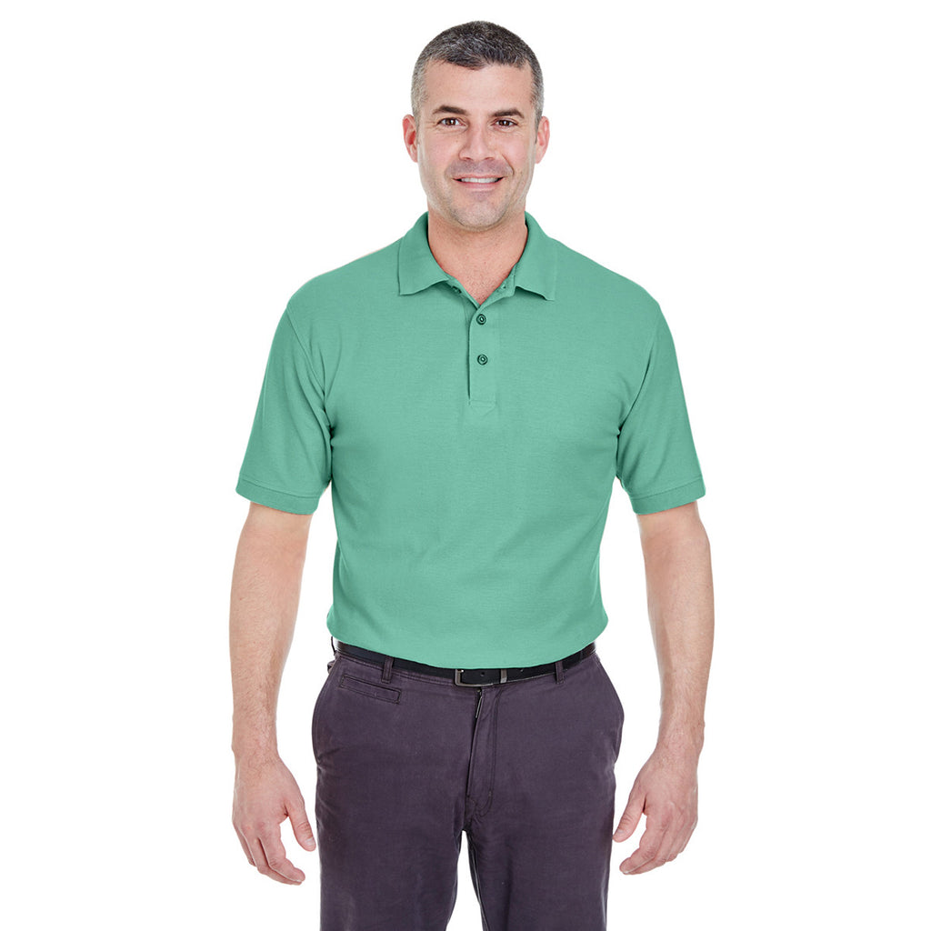 UltraClub Men's Leaf Whisper Pique Polo