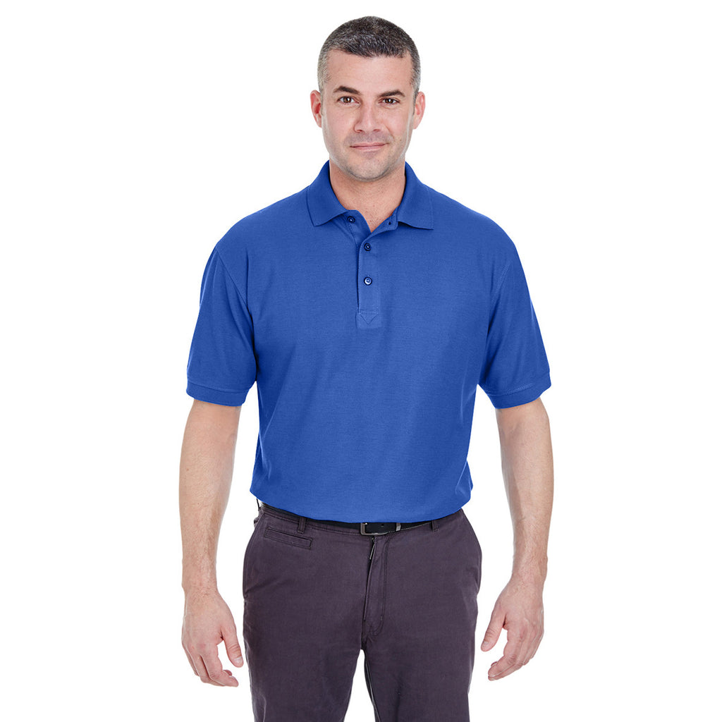 UltraClub Men's Royal Whisper Pique Polo