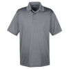 UltraClub Men's Charcoal Cool & Dry 8 Star Elite Performance Interlock Polo