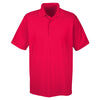 UltraClub Men's Red Cool & Dry 8 Star Elite Performance Interlock Polo