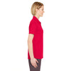 UltraClub Women's Red Cool & Dry 8 Star Elite Performance Interlock Polo