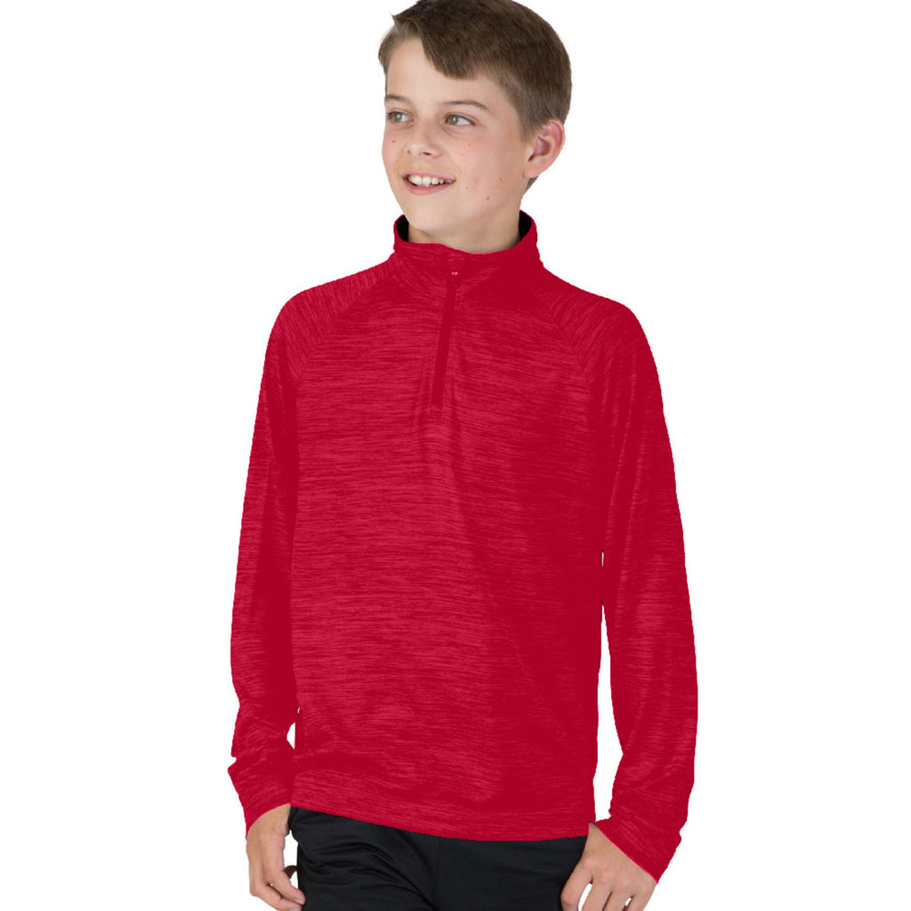 Charles River Youth Red Space Dye Performance Pullover