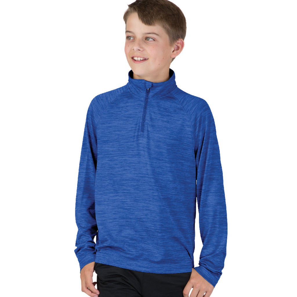 Charles River Youth Royal Space Dye Performance Pullover