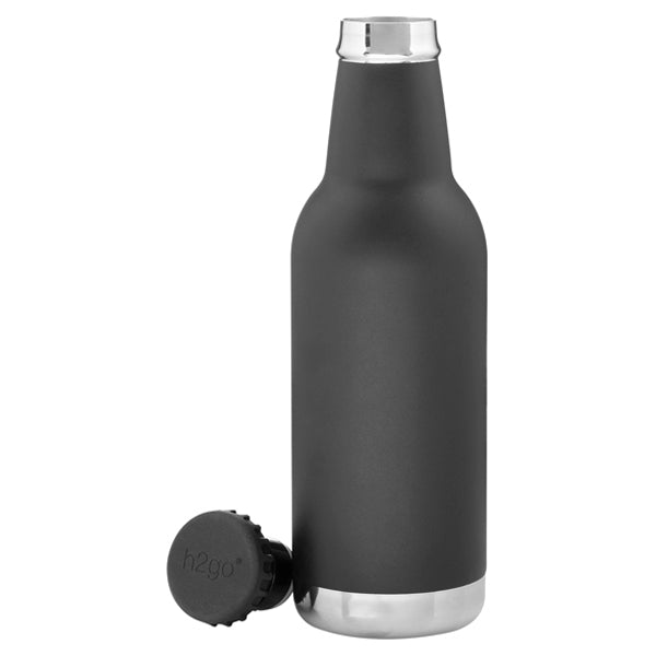 H2Go Matte Black Retro 20.9 Water Bottle