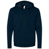 Alternative Apparel Men's Midnight Navy Eco-Cozy Fleece Zip Hoodie