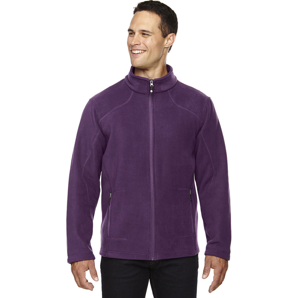 North End Men's Mulberry Purple Voyage Fleece Jacket