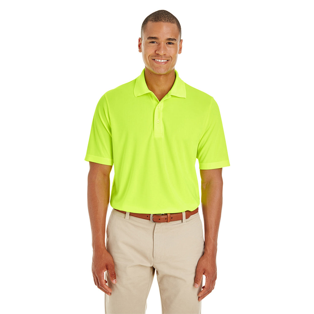 Core 365 Men's Safety Yellow Origin Performance Pique Polo