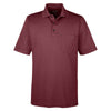 Core 365 Men's Burgundy Origin Performance Pique Polo with Pocket