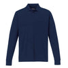 Core 365 Men's Classic Navy Pinnacle Performance Long-Sleeve Pique Polo