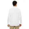 Core 365 Men's White Pinnacle Performance Long-Sleeve Pique Polo