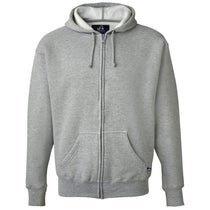 J. America Men's Oxford Premium Full-Zip Hooded Sweatshirt