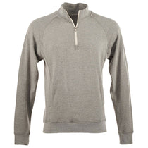 J. America Men's Smoke Triblend Triblend 1/4 Zip Pullover Sweatshirt