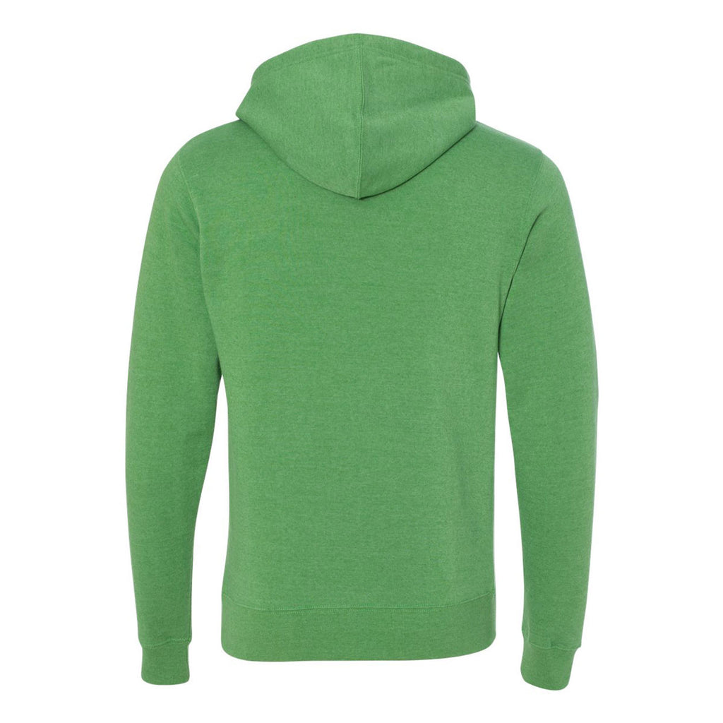 J. America Men's Green Triblend Triblend Hooded Pullover Sweatshirt