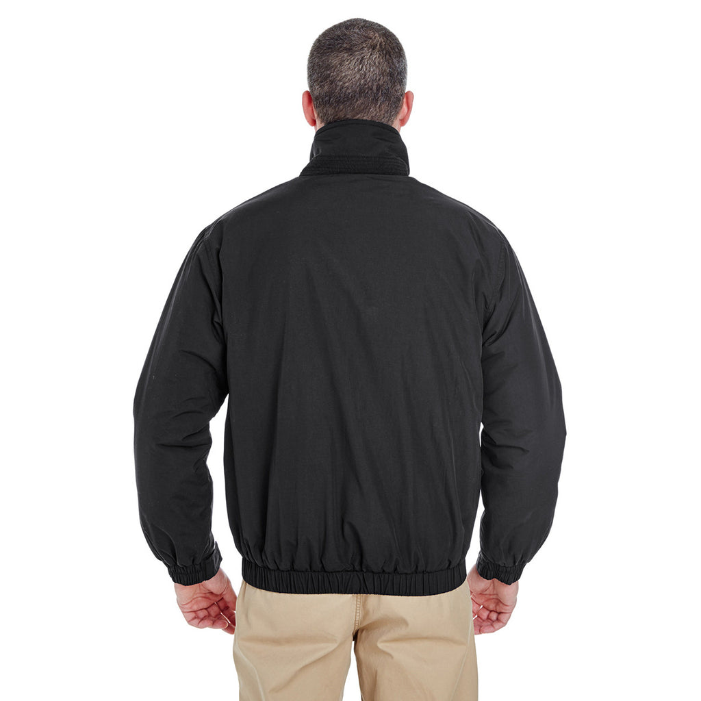 UltraClub Men's Black/Black Adventure All-Weather Jacket