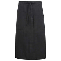 Edwards Pinstripe 2-Pocket Long Bistro Apron