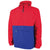 Charles River Unisex Red/Royal Color Blocked Pack-N-Go Pullover