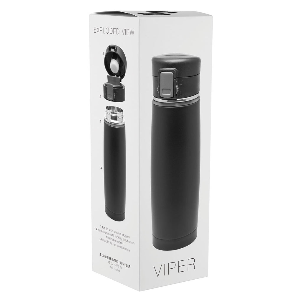 ETS Black/Blue Viper Stainless Steel Tumbler 16 oz