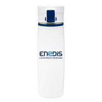 ETS White/Navy Blue Viper Stainless Steel Tumbler 16 oz