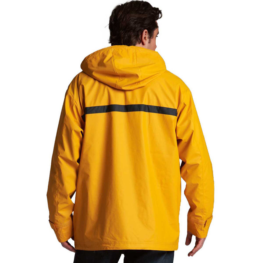 Charles River Men's Yellow/Navy New Englander Rain Jacket