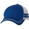 Sportsman Royal/White Trucker Cap with Stripes