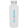 H2Go Matte White 16.9 oz Manhattan Stainless Steel Bottle