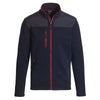 Landway Men's Dark Navy/Red Captain Sweater Fleece