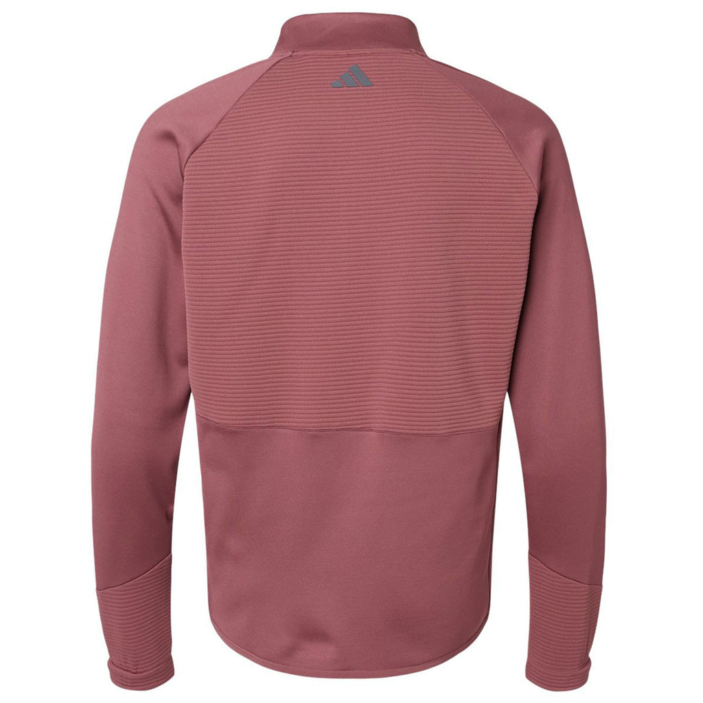 Adidas Men's Quiet Crimson Quarter Zip Pullover