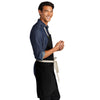 Port Authority Black/Stone Canvas Full-Length Two-Pocket Apron