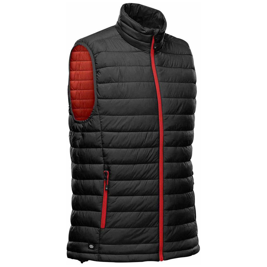 Stormtech Men's Black/Bright Red Stavanger Thermal Vest