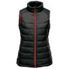 Stormtech Women's Black/Bright Red Stavanger Thermal Vest