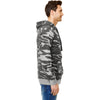 Burnside Men's Black Camo/Black French Terry Full-Zip Hooded Sweatshirt