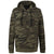 Burnside Men's Green Camo French Terry Full-Zip Hooded Sweatshirt