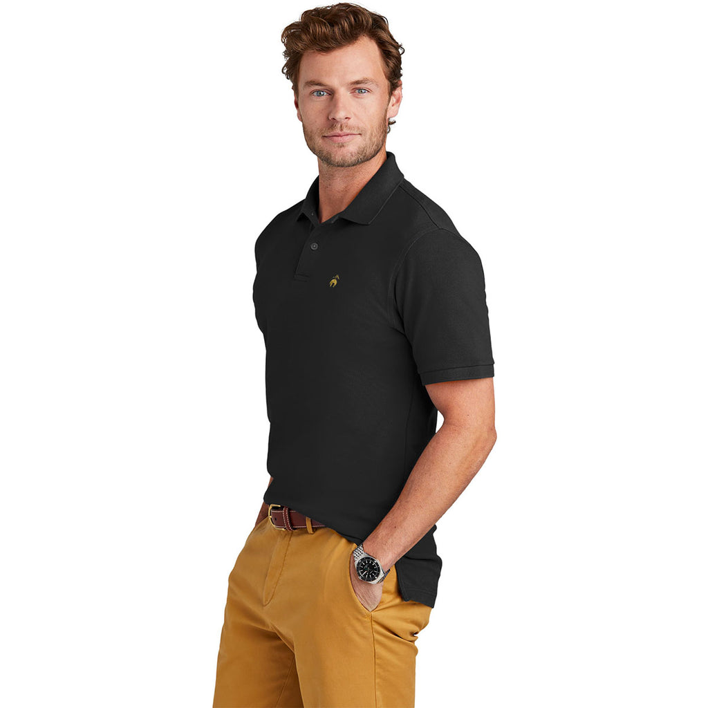 Brooks Brothers Men's Deep Black Pima Cotton Pique Polo