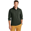 Brooks Brothers Men's Pine Heather Mid-Layer Stretch Half Zip