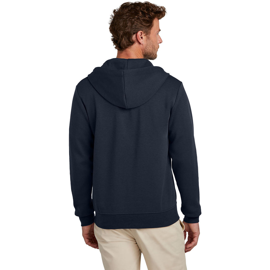 Brooks Brothers Men's Night Navy Double-Knit Full Zip Hoodie