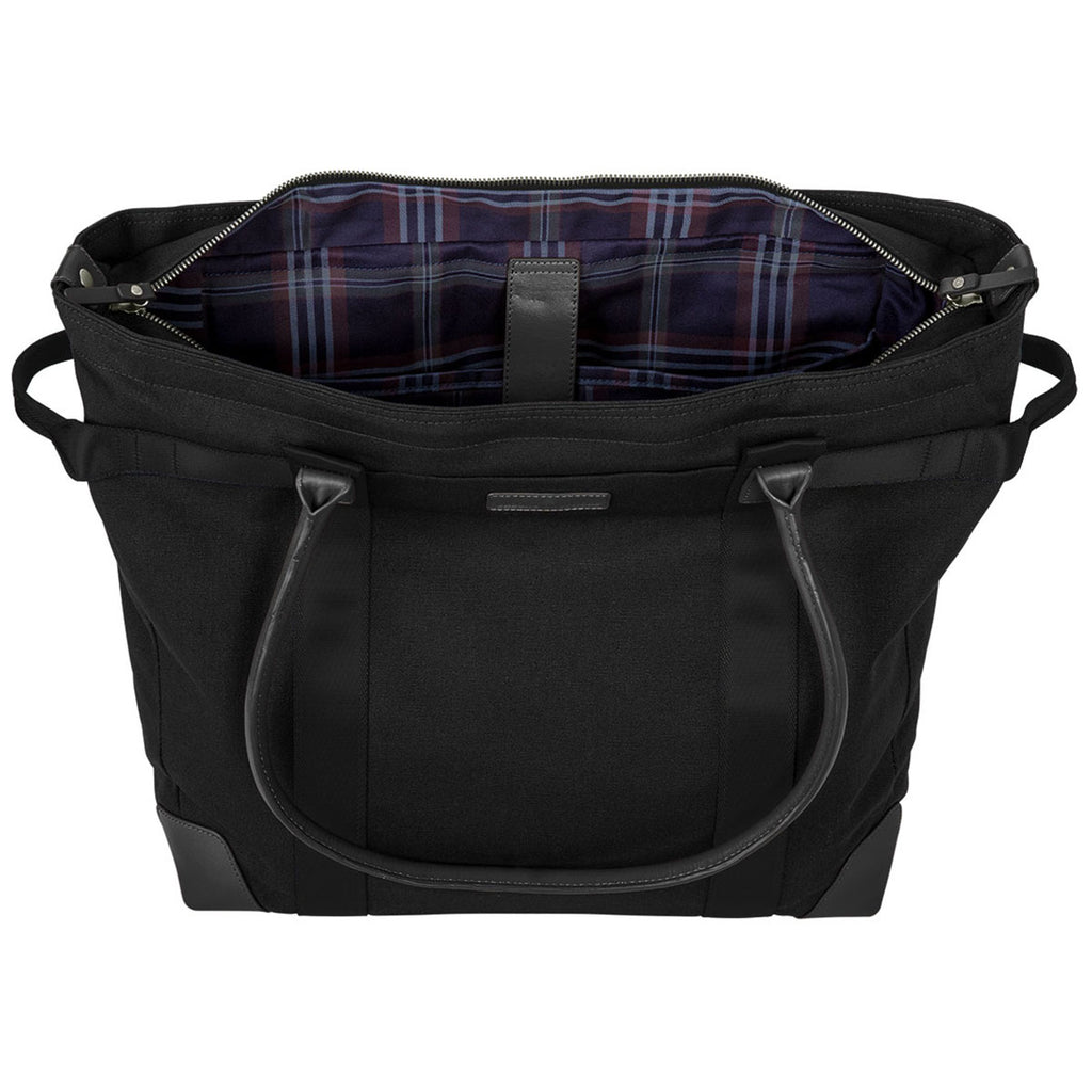 Brooks Brothers Black Wells Laptop Totes