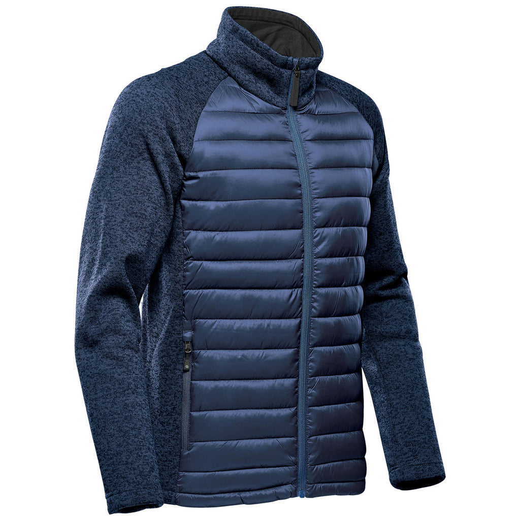 Stormtech Men's Indigo/Indigo Heather Narvik Hybrid Jacket