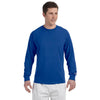 Champion Men's 5.2 oz Royal Blue L/S Tagless T-Shirt