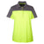 Core 365 Women's Safety Yellow/Carbon Balance Colorblock Performance Pique Polo