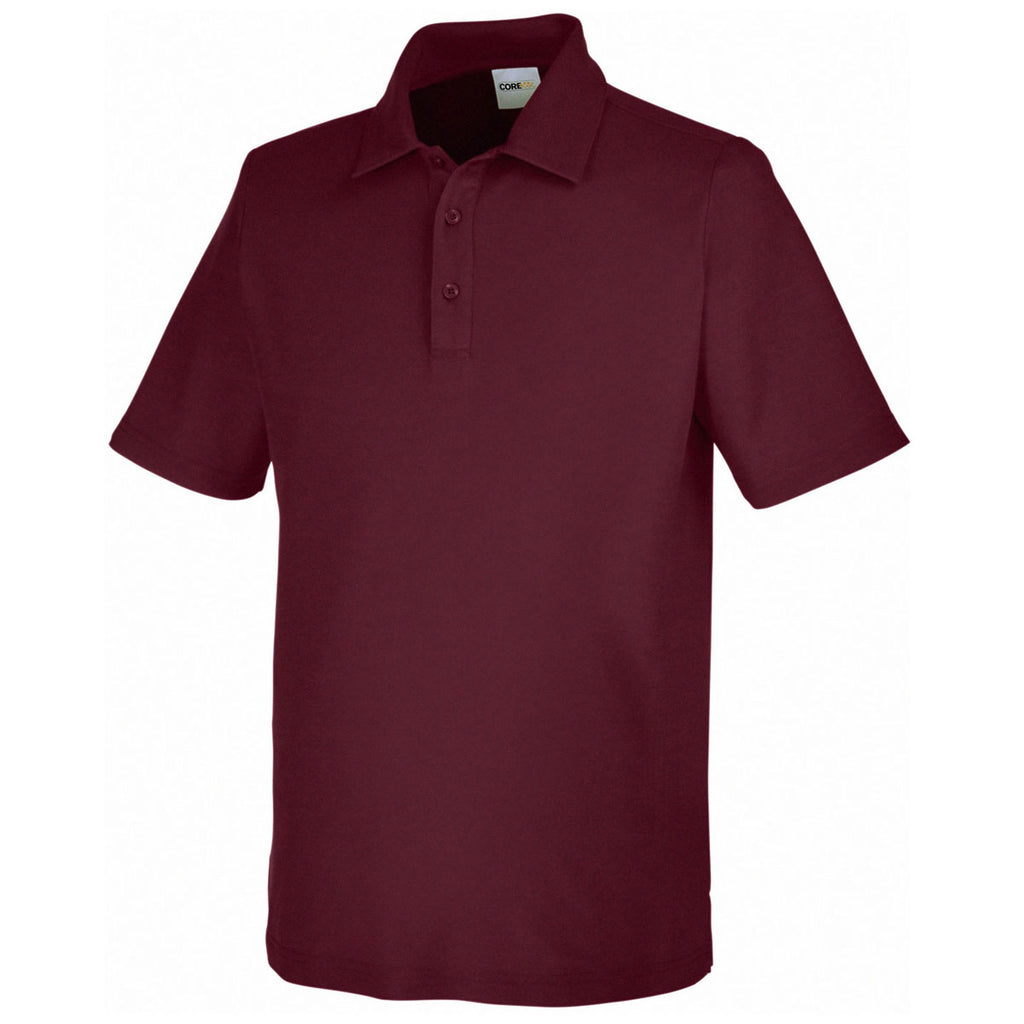 Core 365 Men's Burgundy Fusion ChromaSoft Pique Polo