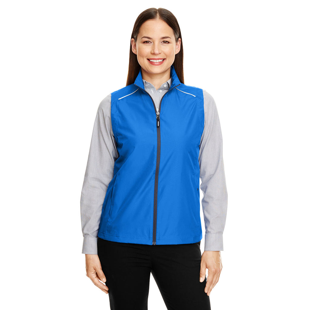 Core 365 Women's True Royal/Carbon Techno Lite Unlined Vest