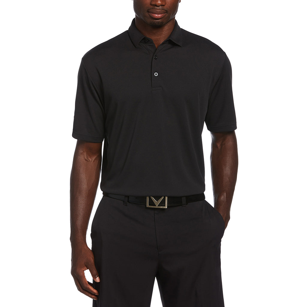 Callaway Men's Black Micro Texture Polo