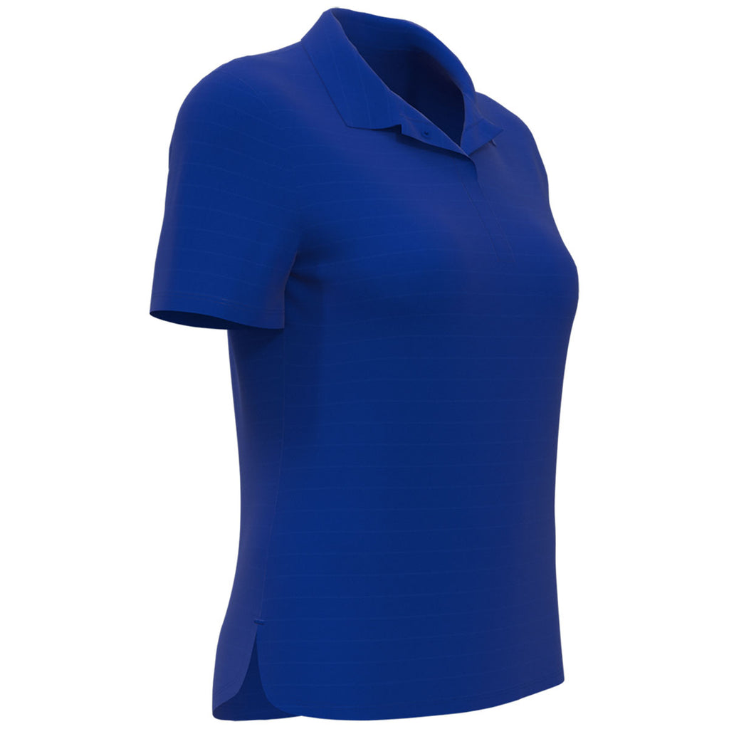 Callaway Women's Magnetic Blue Eco Horizontal Textured Polo